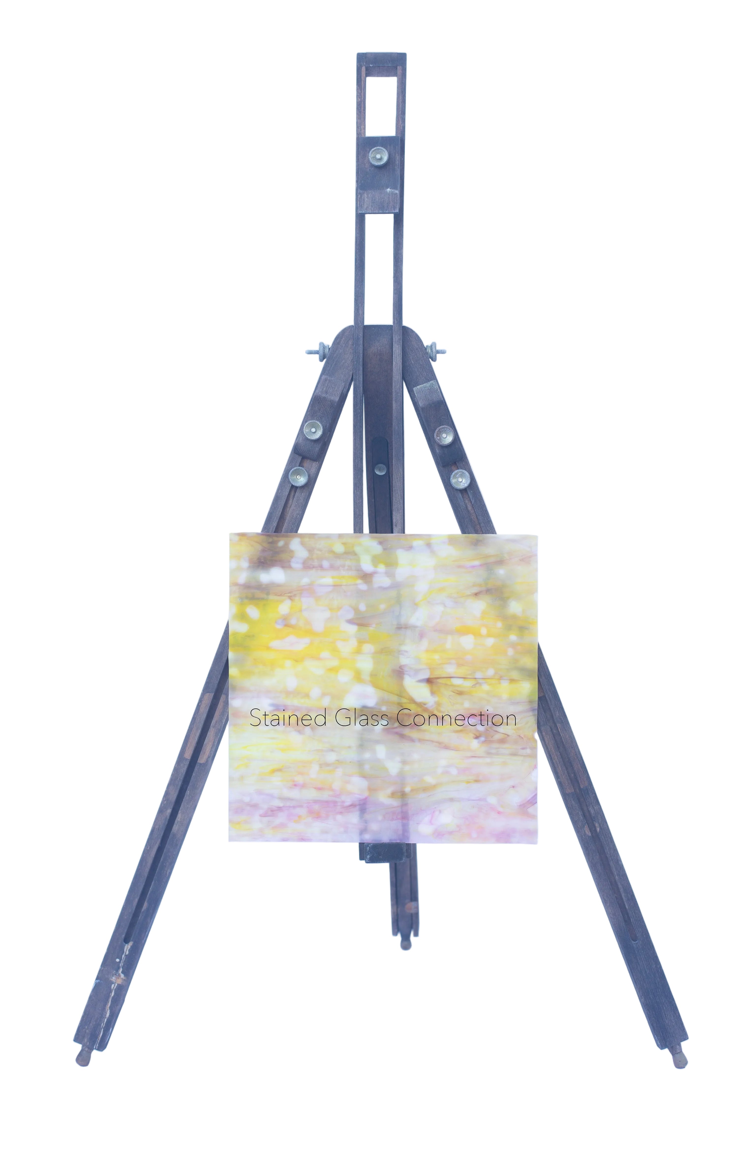 Yellow / White/ Purple Streaky Mottled