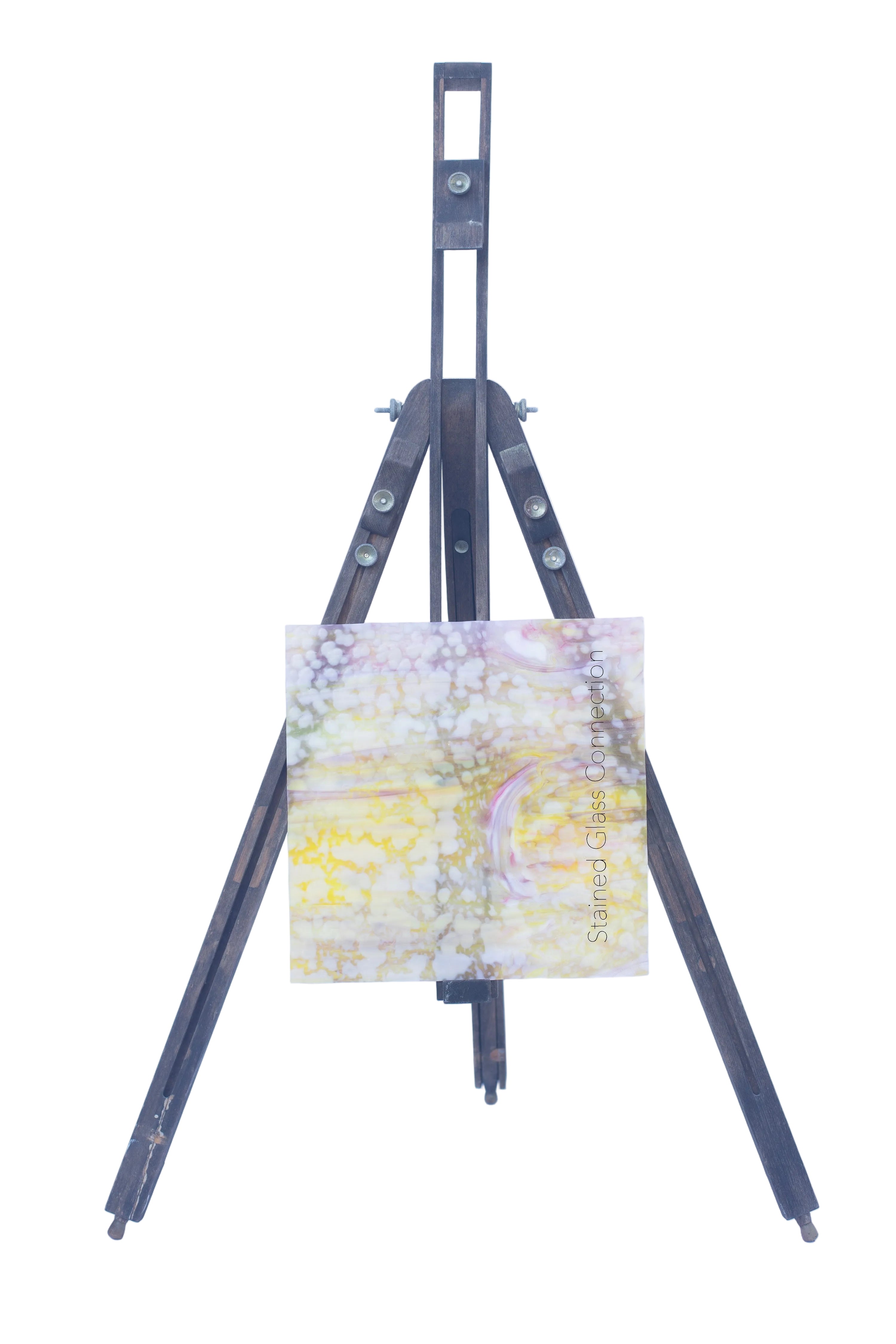 Yellow / White/ Purple Streaky Mottled