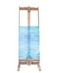 Aqua Blue / White Mottled