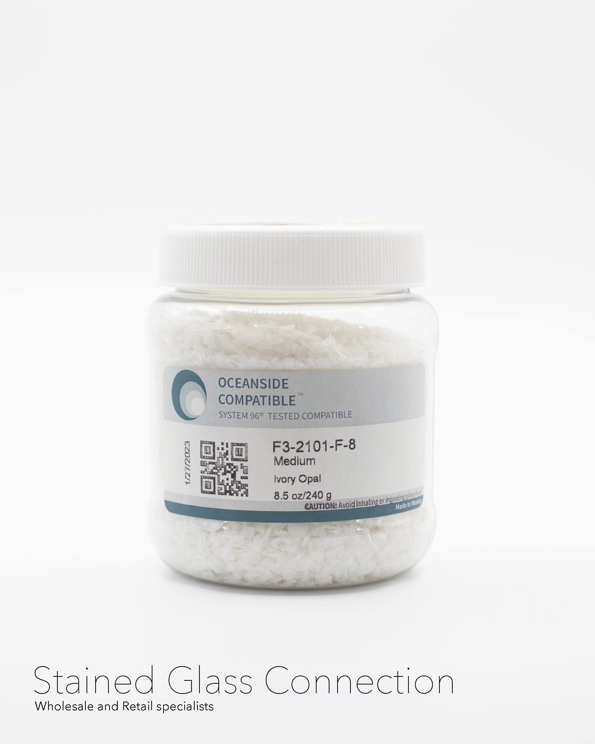 System 96 Frit Ivory Opal Medium